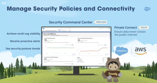 Salesforce Security Command Center and Private Connect